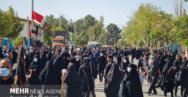 تجمع عزاداران حسینی در وادی رحمت تبریز