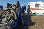 یک فوتی در حادثه واژگونی خودرو در شاهرود