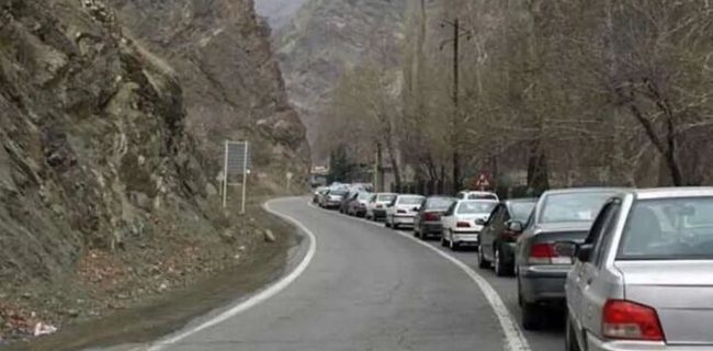 ترافیک سنگین در جاده‌های شمال کشور