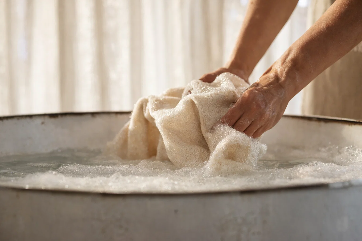 بهترین روش شستن پرده با دست چیست؟