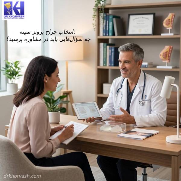 انتخاب جراح پروتز سینه: چه سؤال‌هایی باید در مشاوره پرسید؟