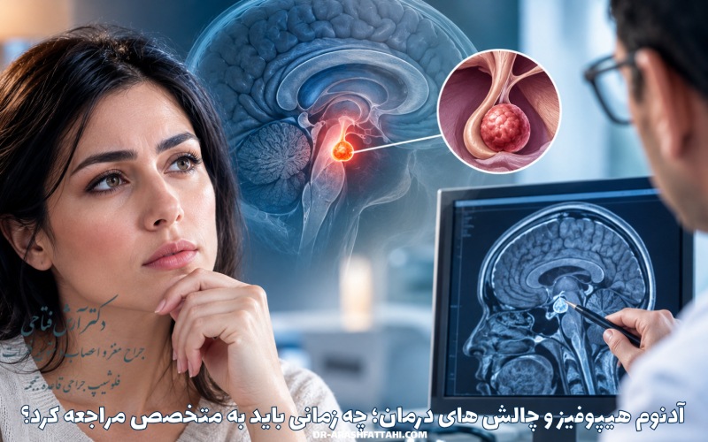 آدنوم هیپوفیز و چالش های درمان؛ چه زمانی باید به متخصص مراجعه کرد؟